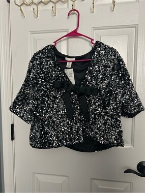 H&M sequin bolero